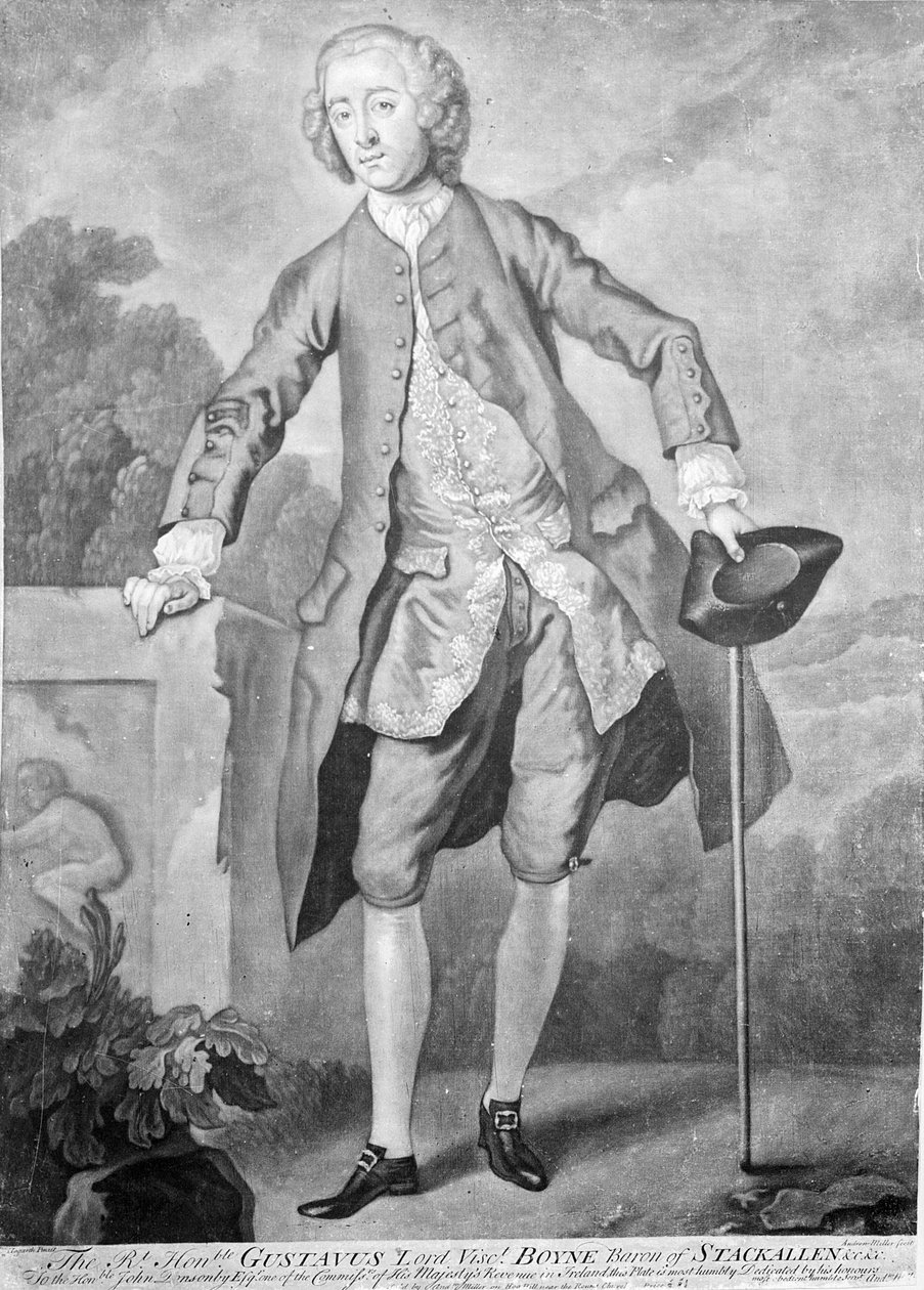 Gustavus Hamilton, vyrytý Andrew Miller od William Hogarth