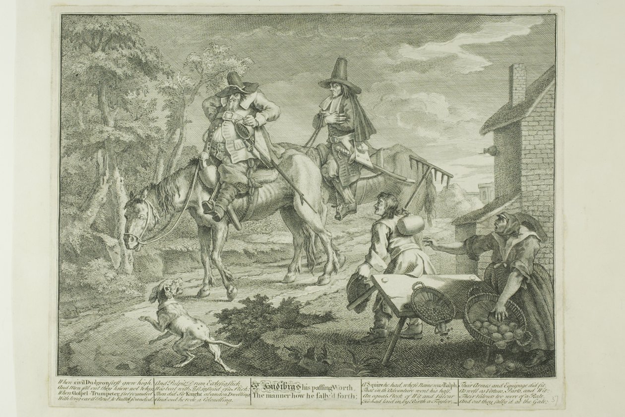Hudibras Sallying Forth, deska druhá od Hudibras od William Hogarth