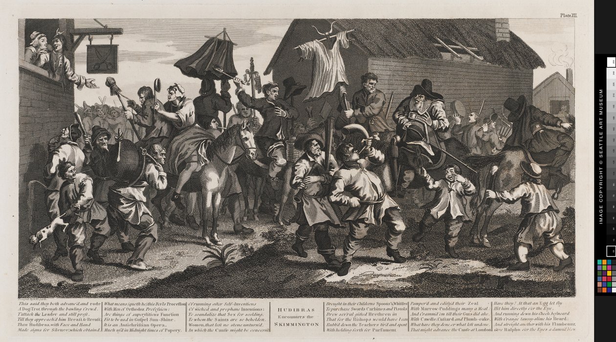 Hudibras a Skimmington od William Hogarth