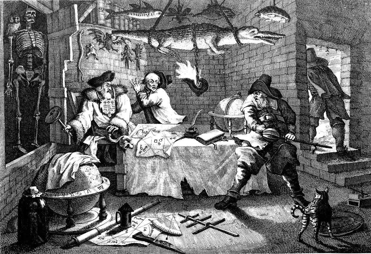 Ilustrace z básně Hudibras od Samuela Butlera, 1726. od William Hogarth
