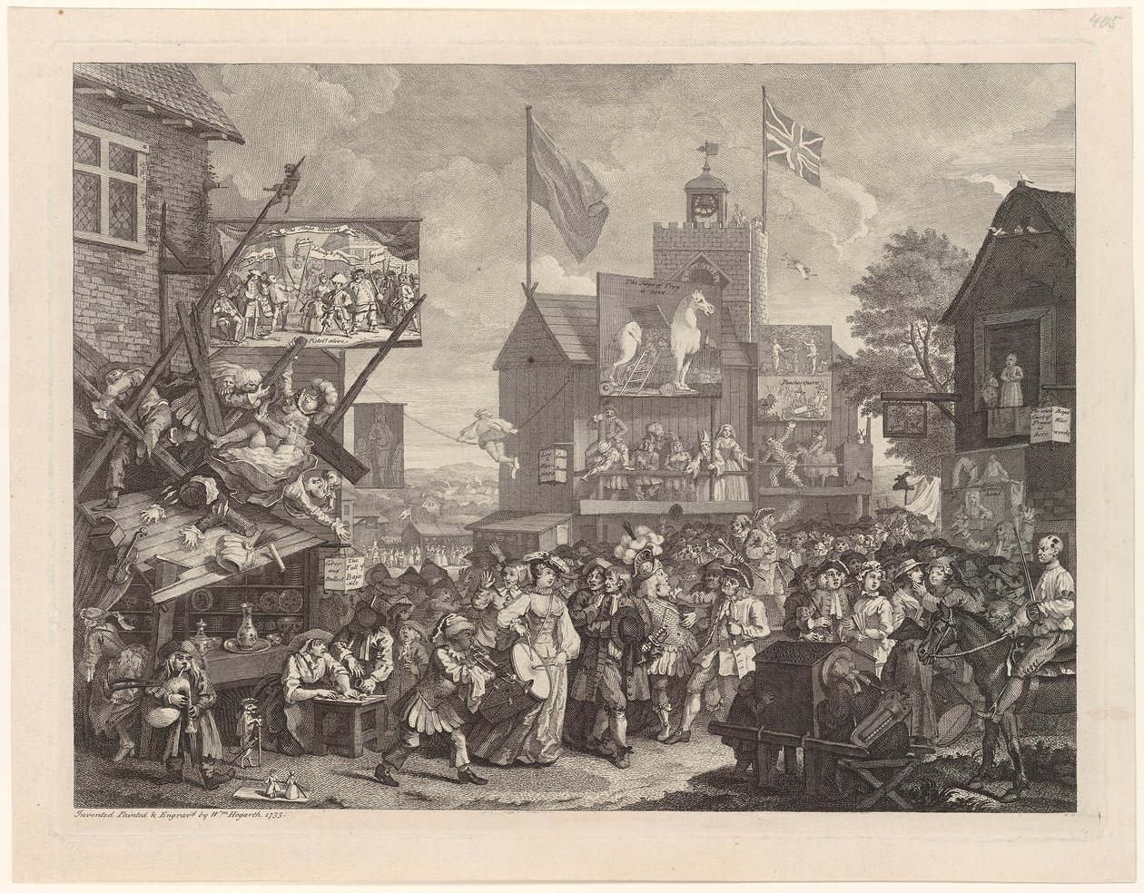 Jarmark v Southwarku od William Hogarth