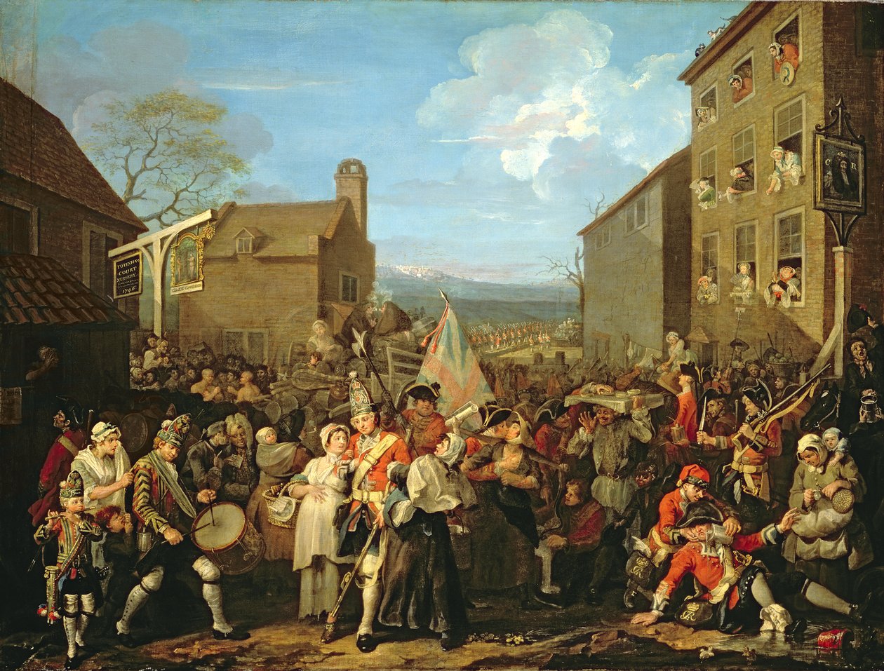 Pochod stráží do Finchley, 1750 od William Hogarth