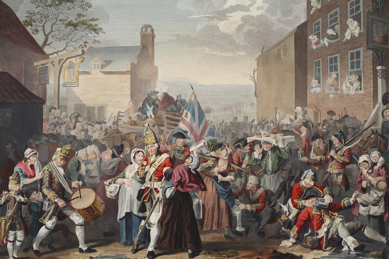 March of the Guards to Finchley, ilustrace z 