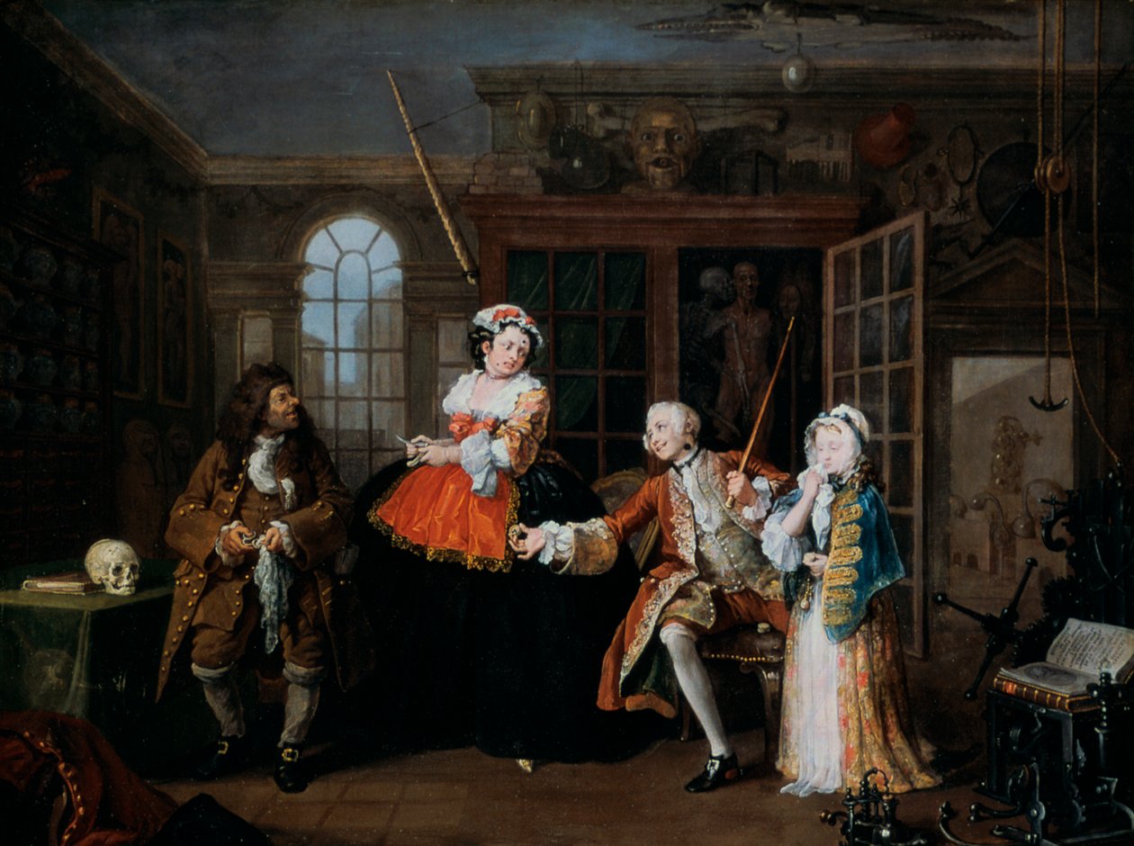 Manželství A-la-Mode: 3. Inspekce, c1743 od William Hogarth