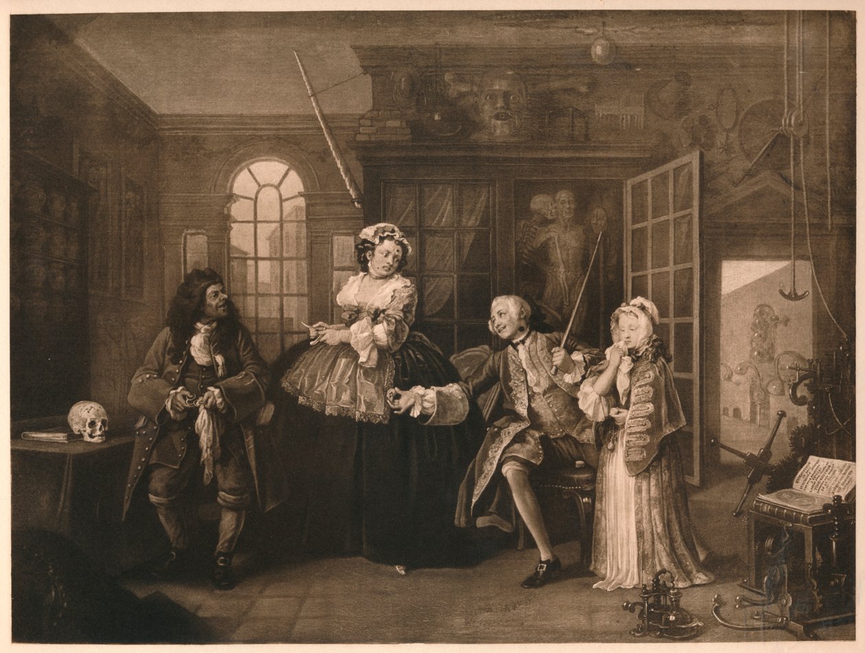 Manželství A-la-Mode: 3. Inspekce, c1743 od William Hogarth