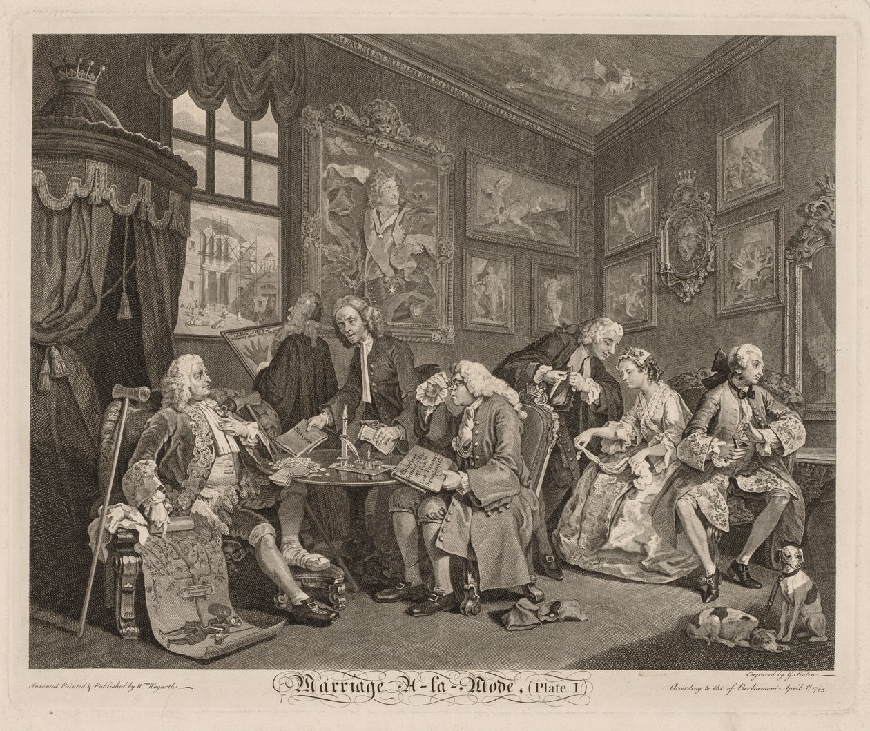 Módní svatba od William Hogarth