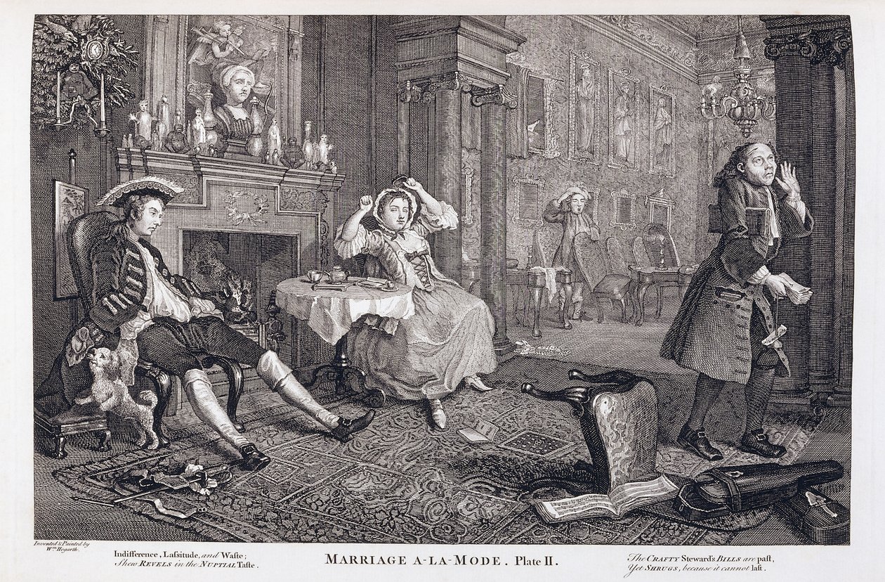 Manželství a la Mode od William Hogarth