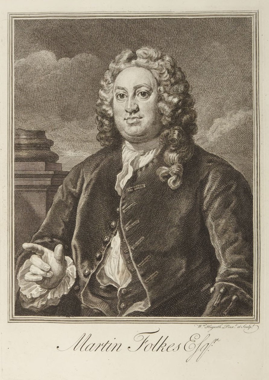 Martin Folkes od William Hogarth