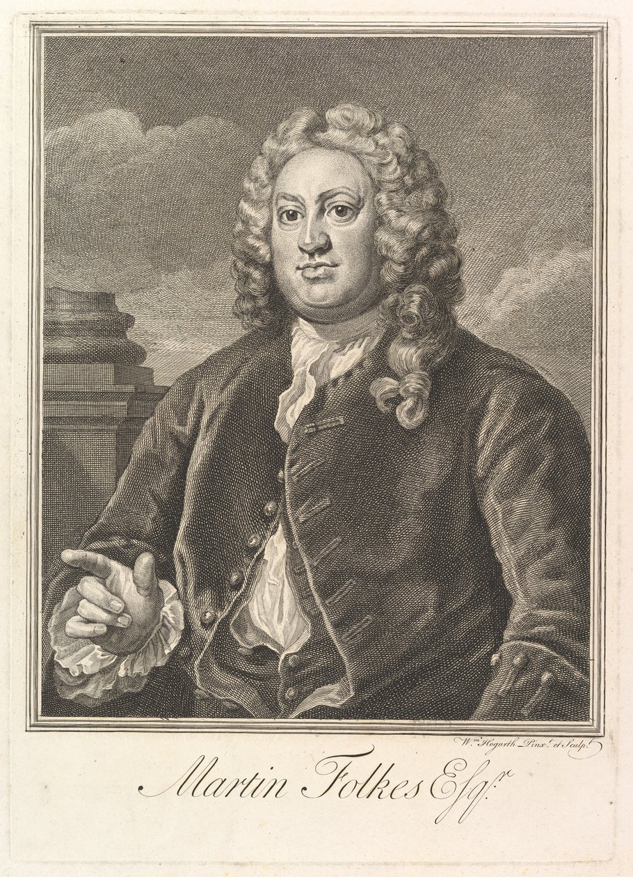 Martin Folkes, 1742. od William Hogarth