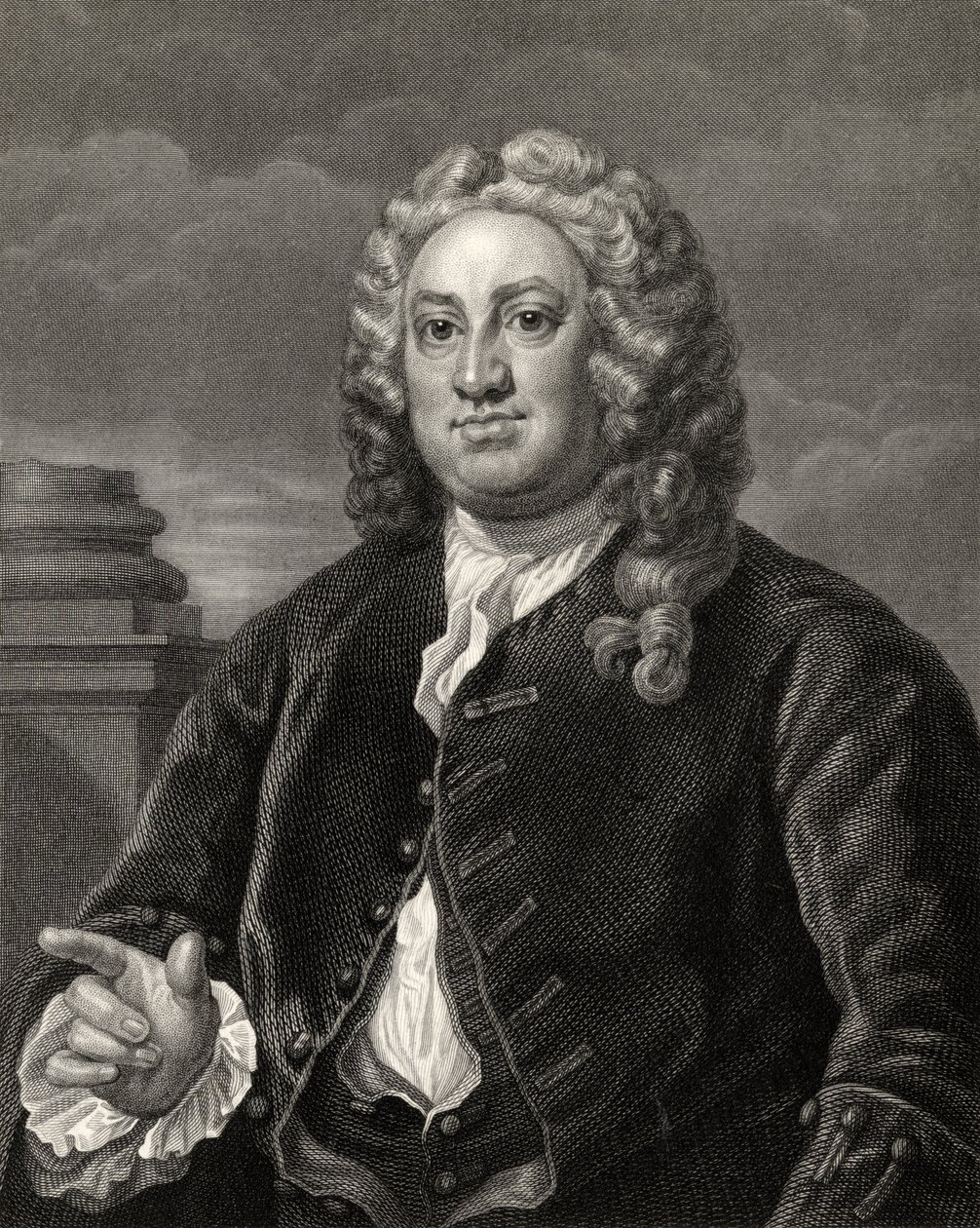 Martin Folkes, vyrytý R. Hartem, z 