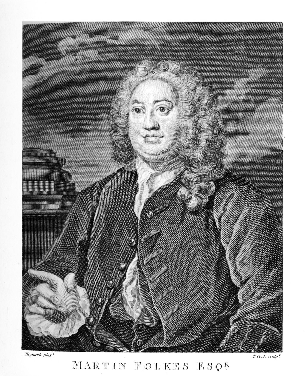 Martin Folkes esq. od Williama Hogartha od William Hogarth