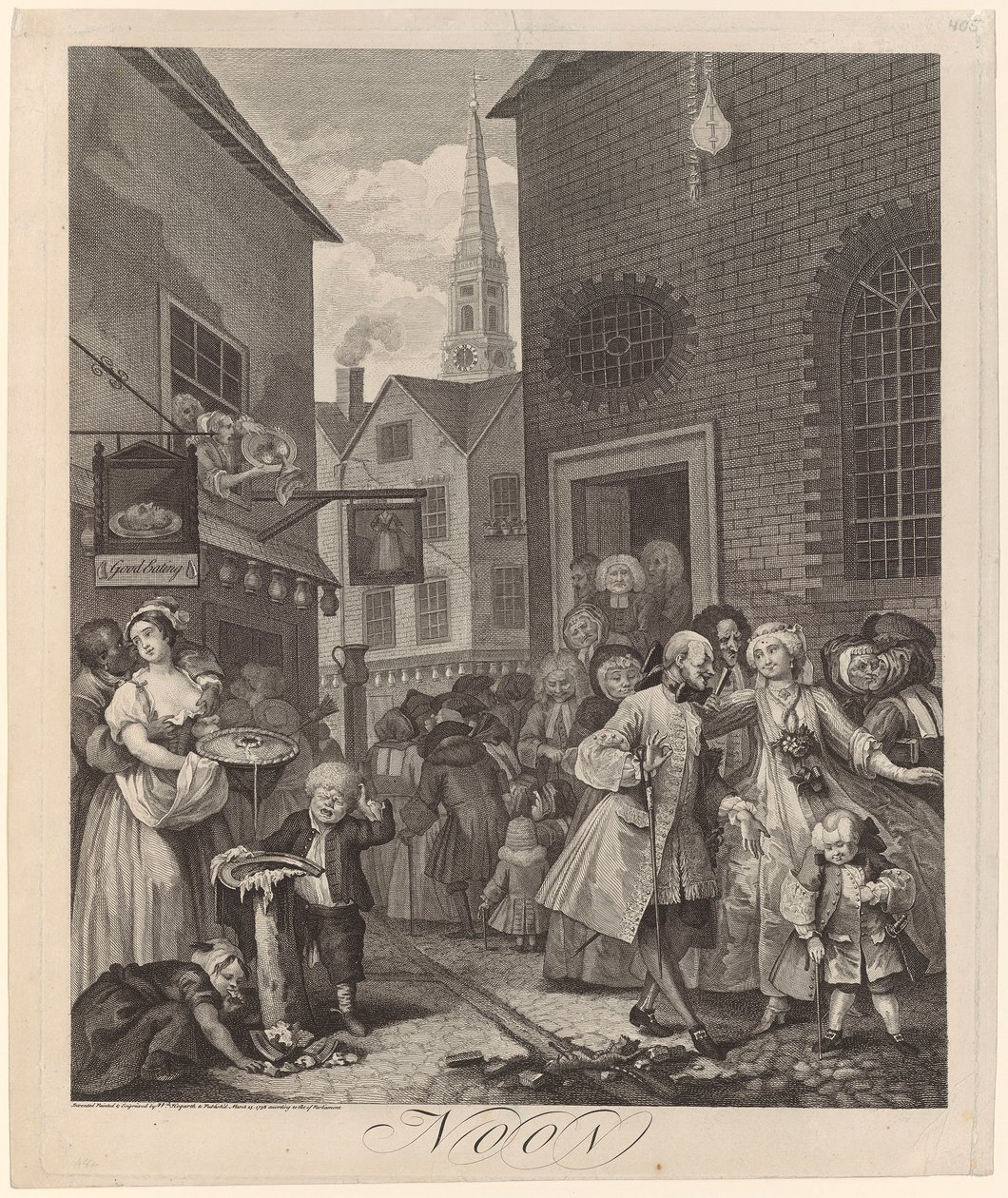 poledne od William Hogarth