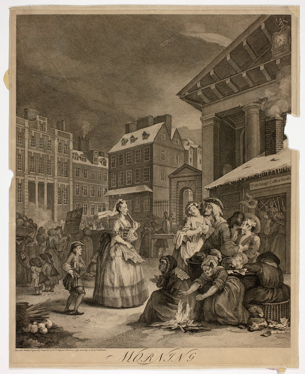 Dobré ráno, první talíř z Čtyři časy dne od William Hogarth
