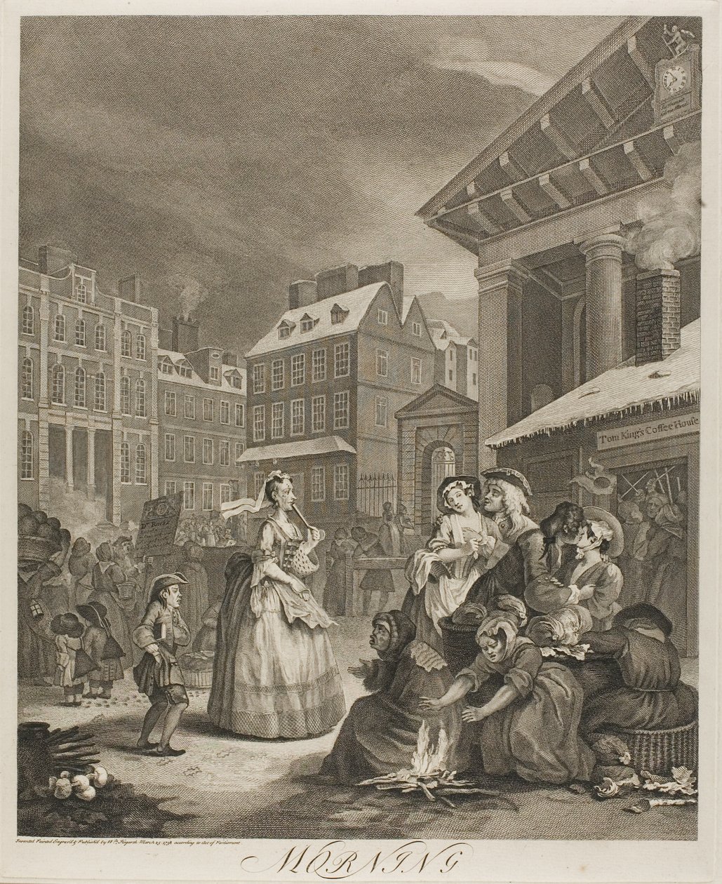 Dobré ráno, první talíř z Čtyři časy dne od William Hogarth