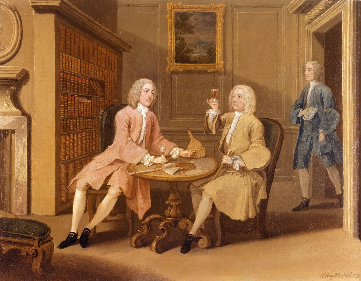 Pan Woodbridge a kapitán Holland od William Hogarth