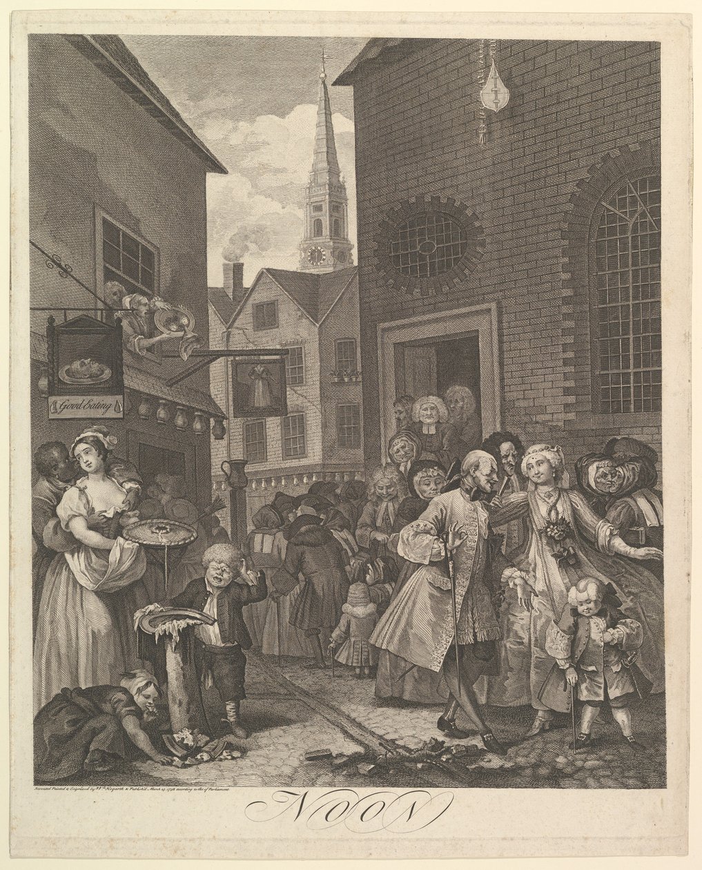 Poledne The Four Times of Day, 25. března 1738. od William Hogarth