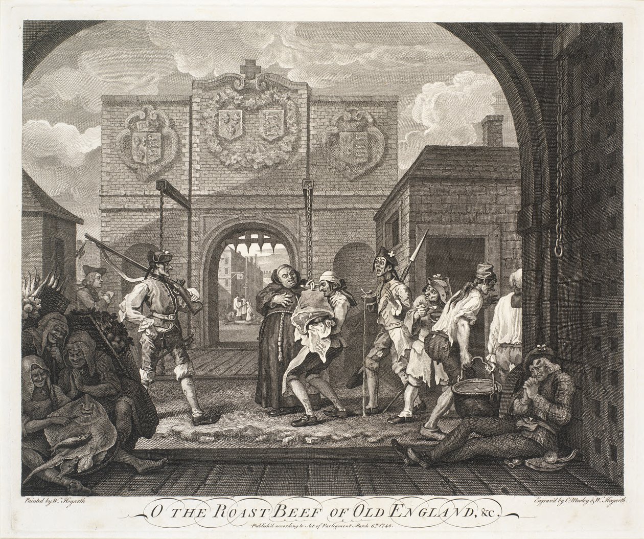 O pečené hovězí ze staré Anglie od William Hogarth