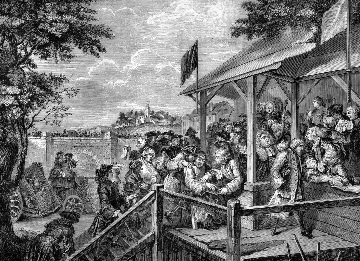 Průzkum ve volbách od Williama Hogartha od William Hogarth