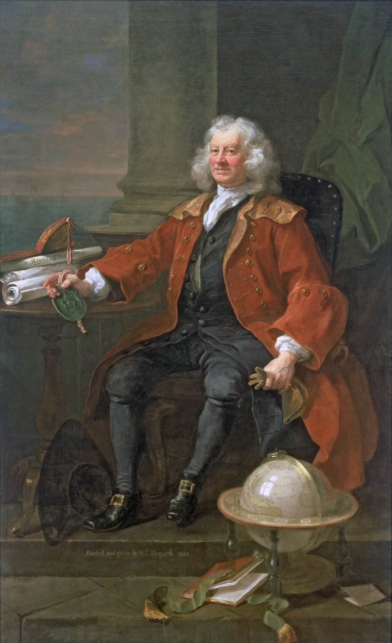 Portrét kapitána Corama (asi 1668-1751) 1740 od William Hogarth