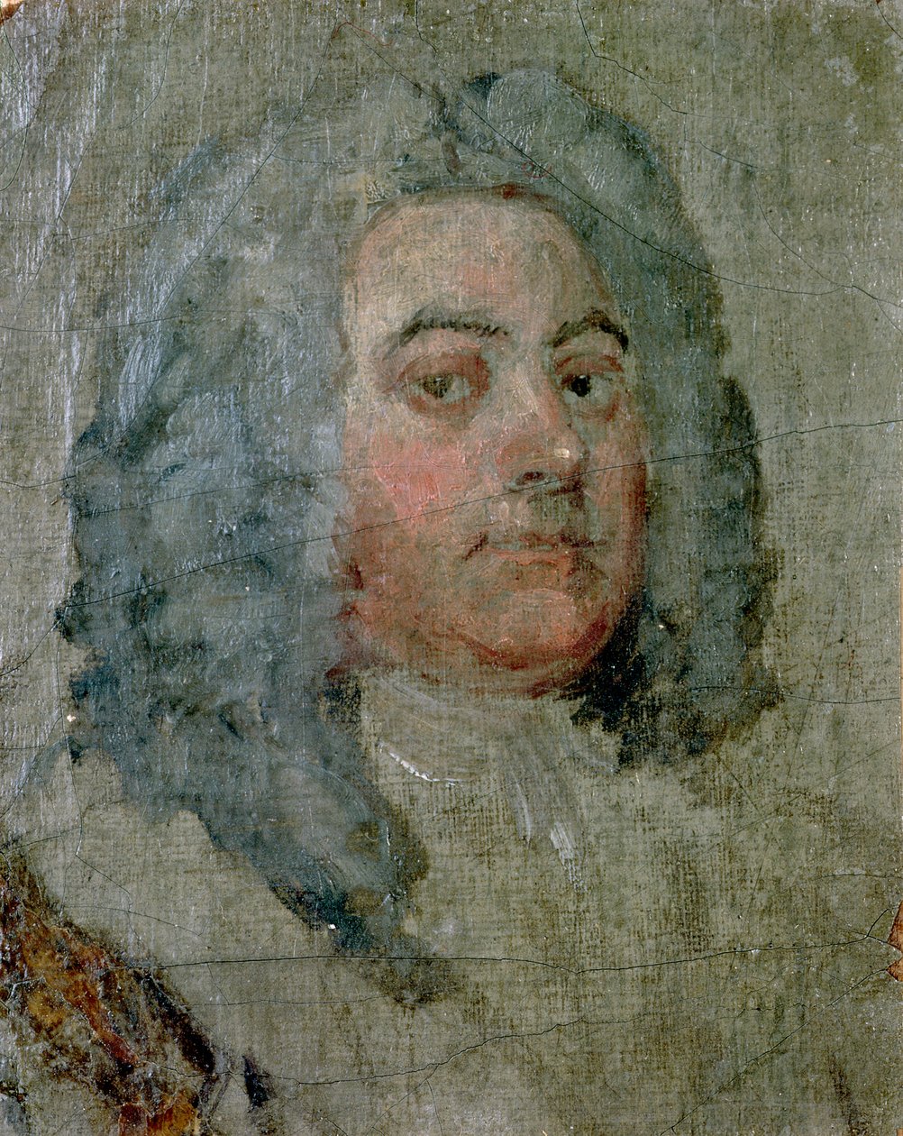 Portrét George Fredericka Händela (1685-1759) od William Hogarth