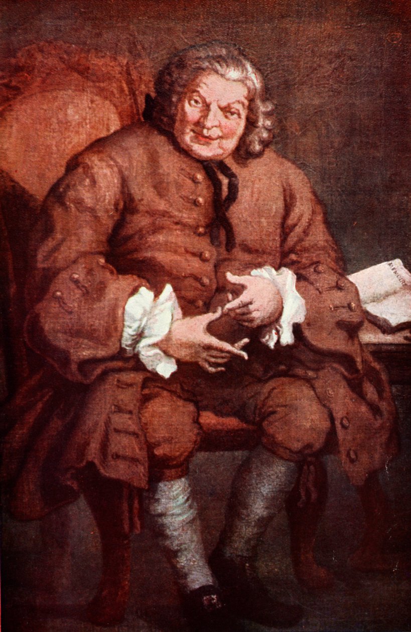 Portrét Simona Frasera, lorda Lovata, ilustrace z „Hutchinsonova příběhu britského národa“, kolem roku 1923 od William Hogarth