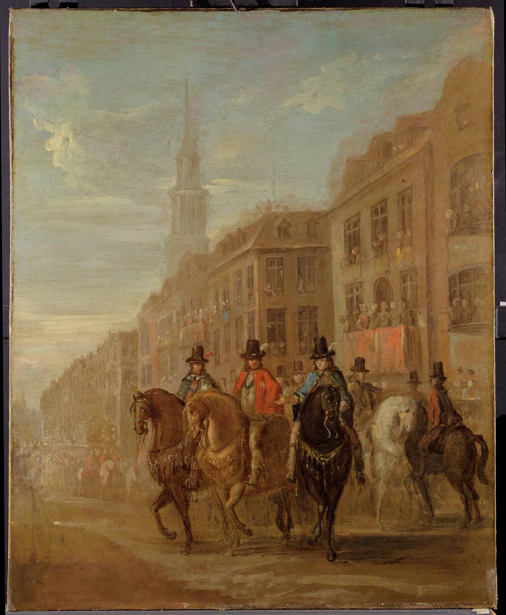 Restaurátorský průvod Karla II v Cheapside, c.1745 od William Hogarth