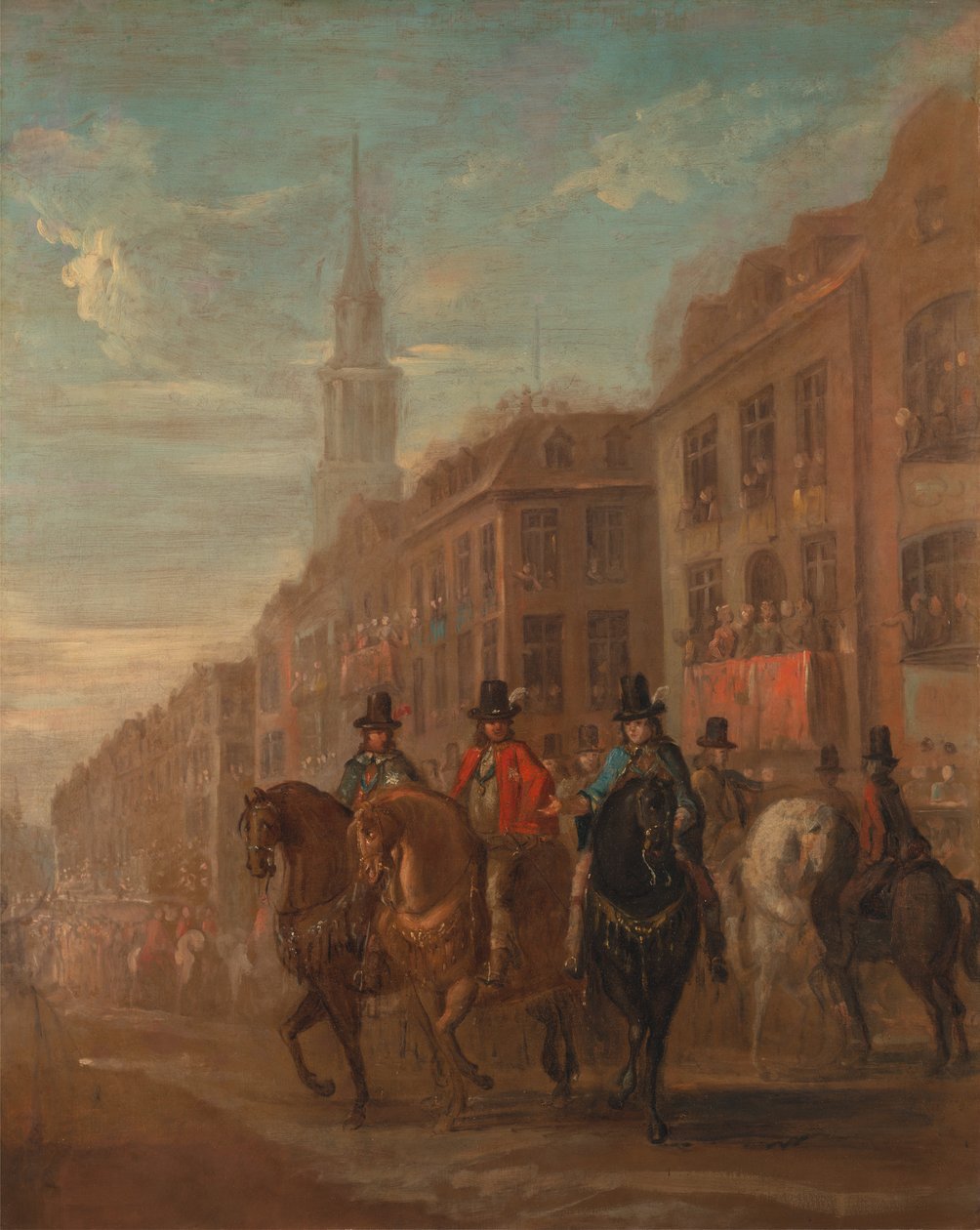 Restaurátorský průvod Karla II. v Cheapside, ca. 1745. od William Hogarth
