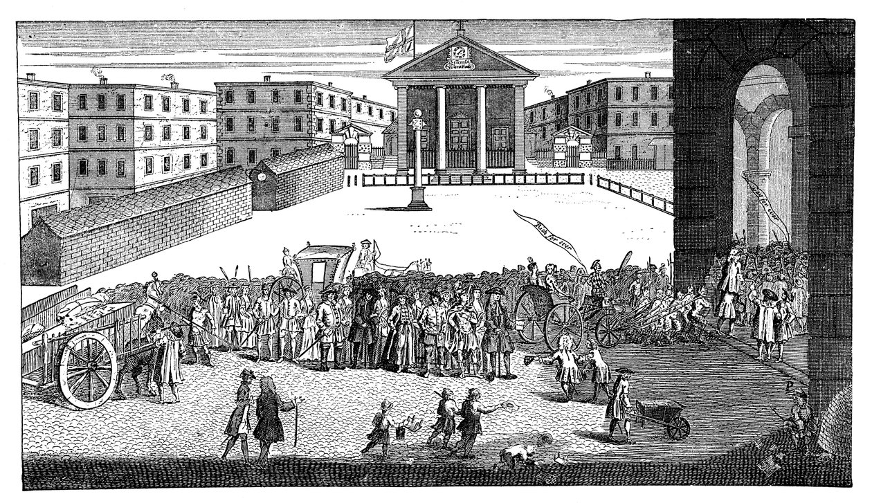 Richs Glory: aneb jeho triumfální vstup do Covent Garden, 1732. od William Hogarth