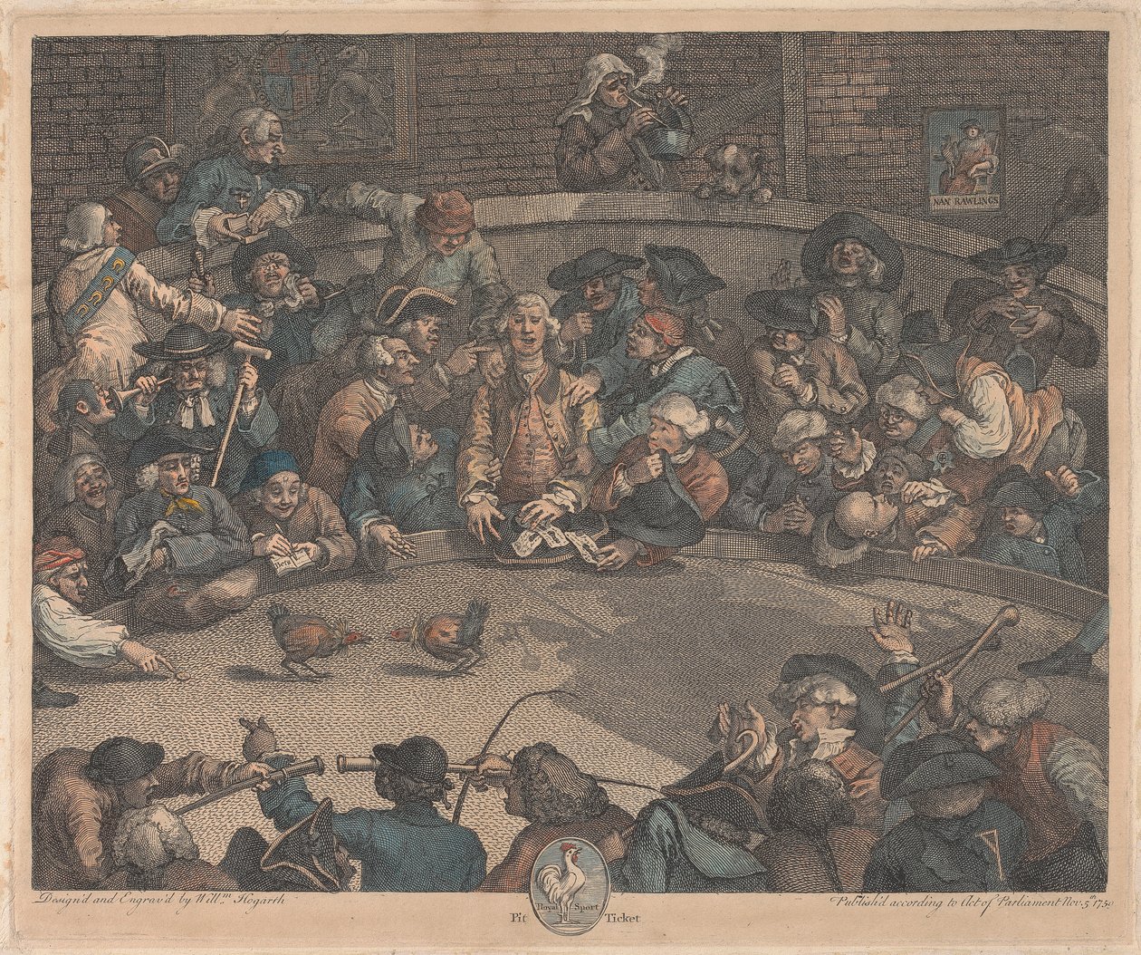 Royal Sport, Pit Ticket od William Hogarth