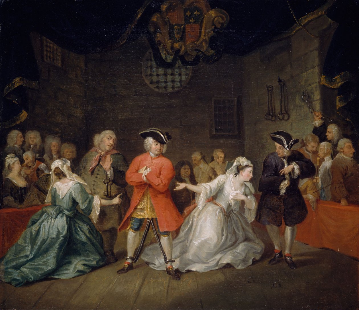 Scéna z Johna Gaye Žebrácká opera, 1728. od William Hogarth