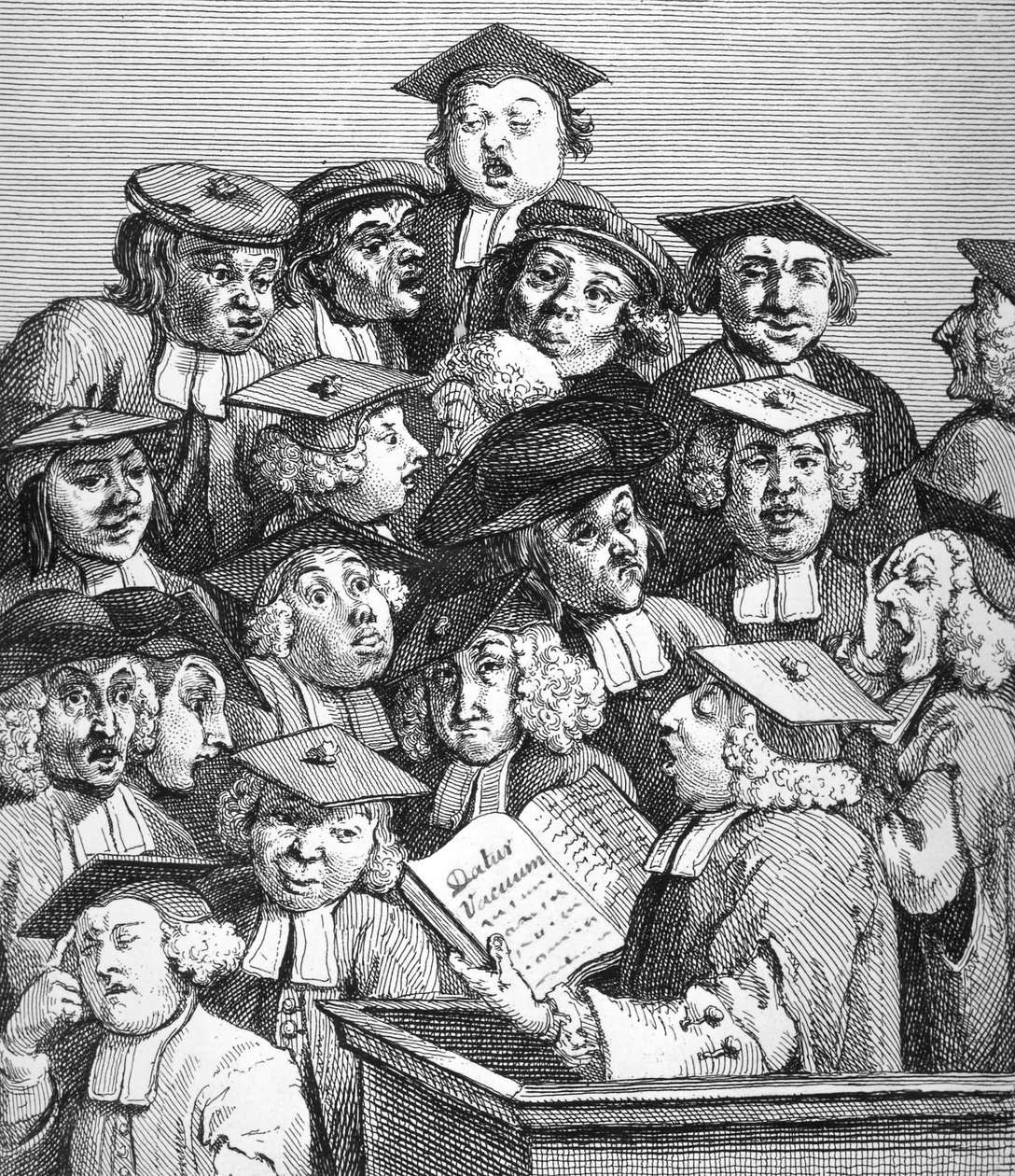 Učenci na přednášce, 20. ledna 1736-37 od William Hogarth