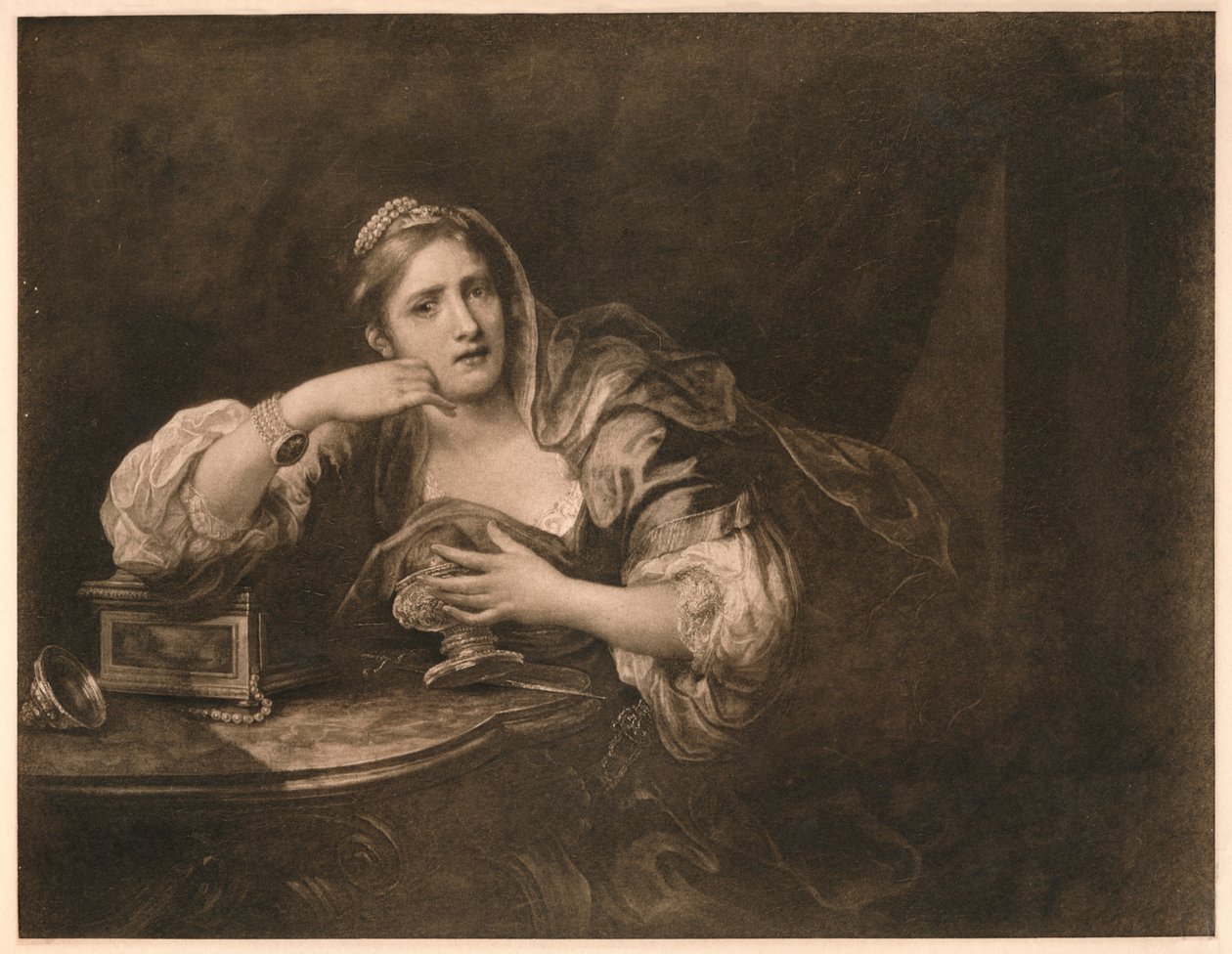 Zikmunda Truchlící nad srdcem Guiscarda, 1759 od William Hogarth