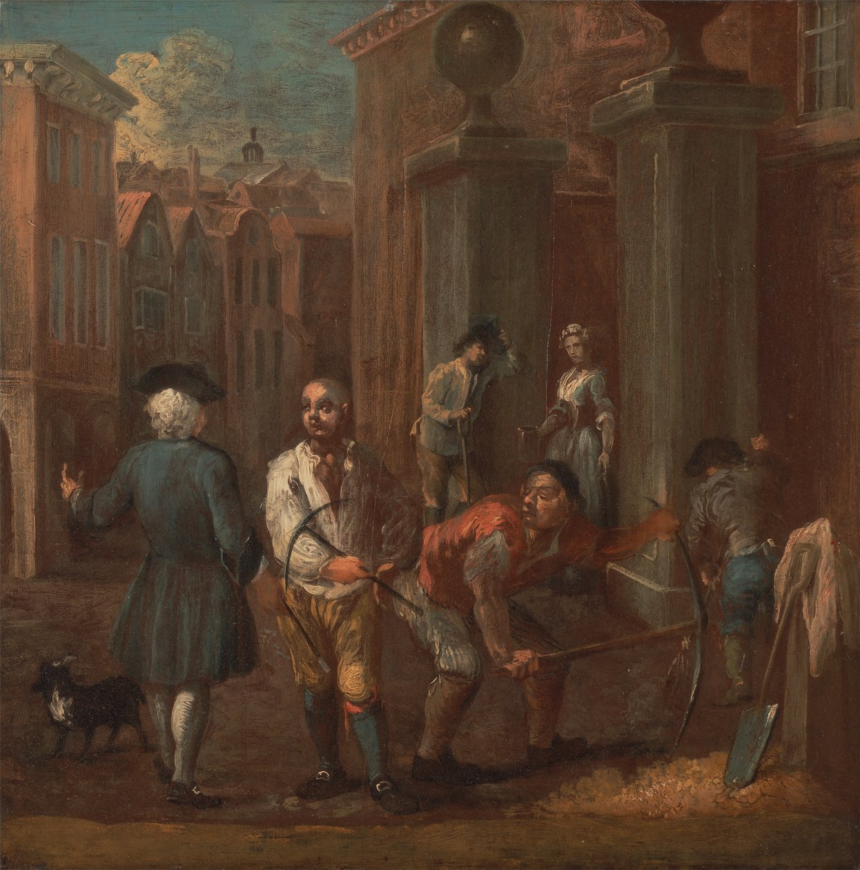 Podepište se na pavilonu, ca. 1725. od William Hogarth