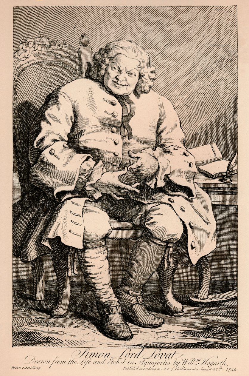 Simon, Lord Lovat, 1746 od William Hogarth