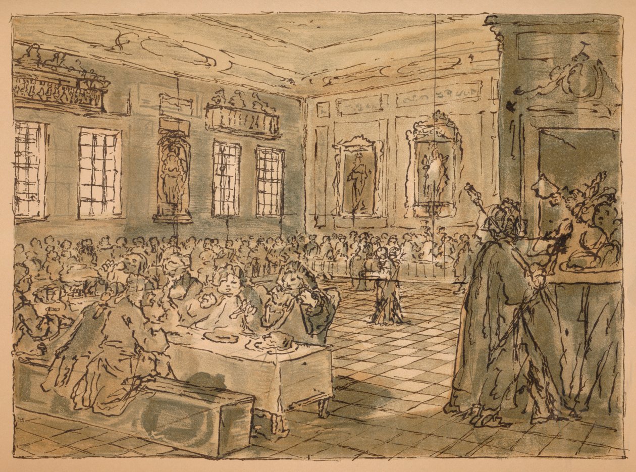 Náčrt pro průmysl a nečinnost - Talíř VIII, 1747 od William Hogarth