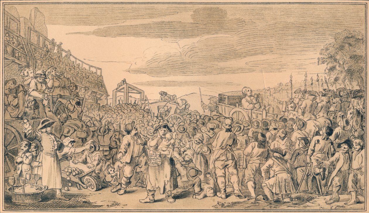 Skica pro desku XI průmyslu a nečinnosti, 1747 od William Hogarth