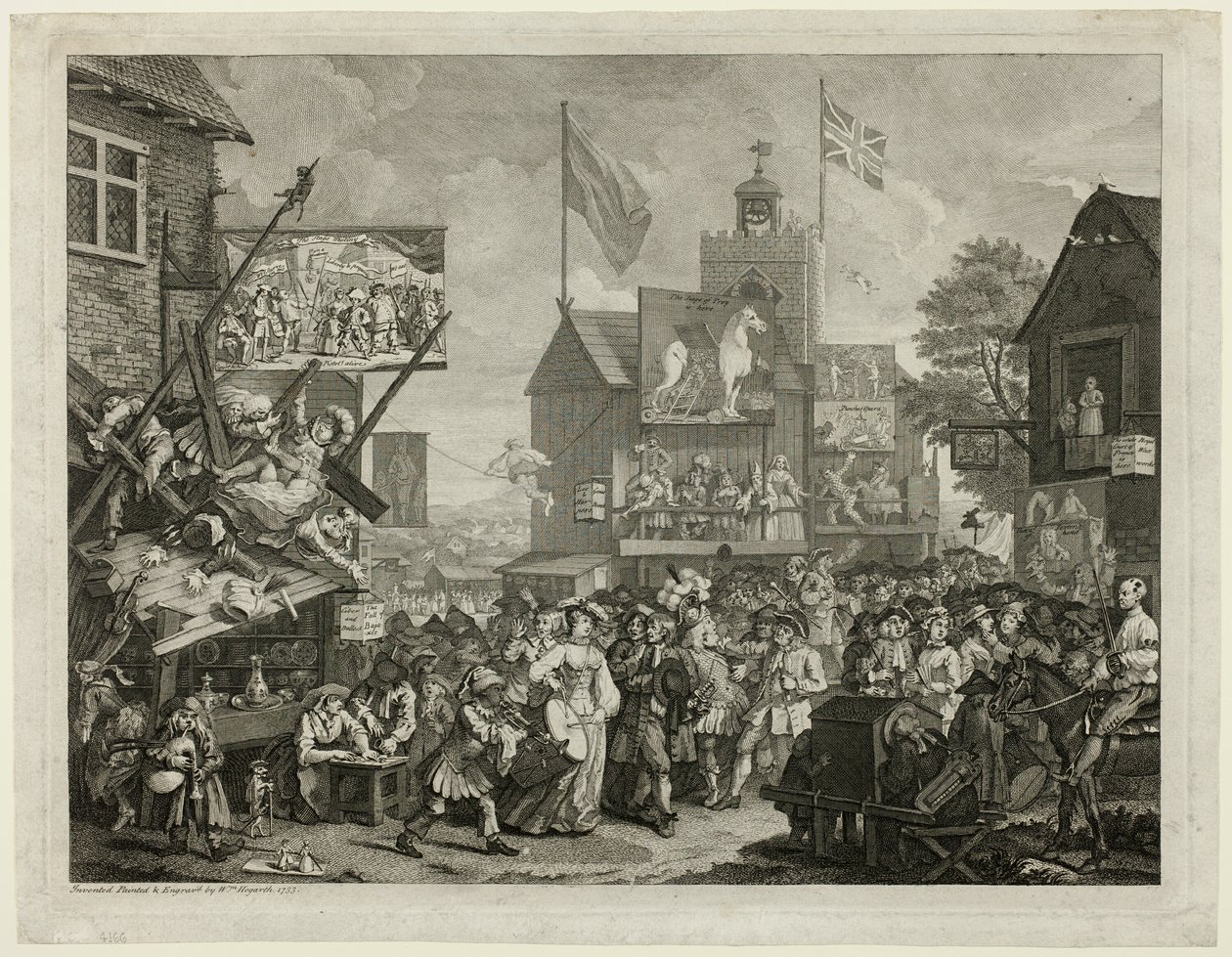 Southwarský veletrh od William Hogarth