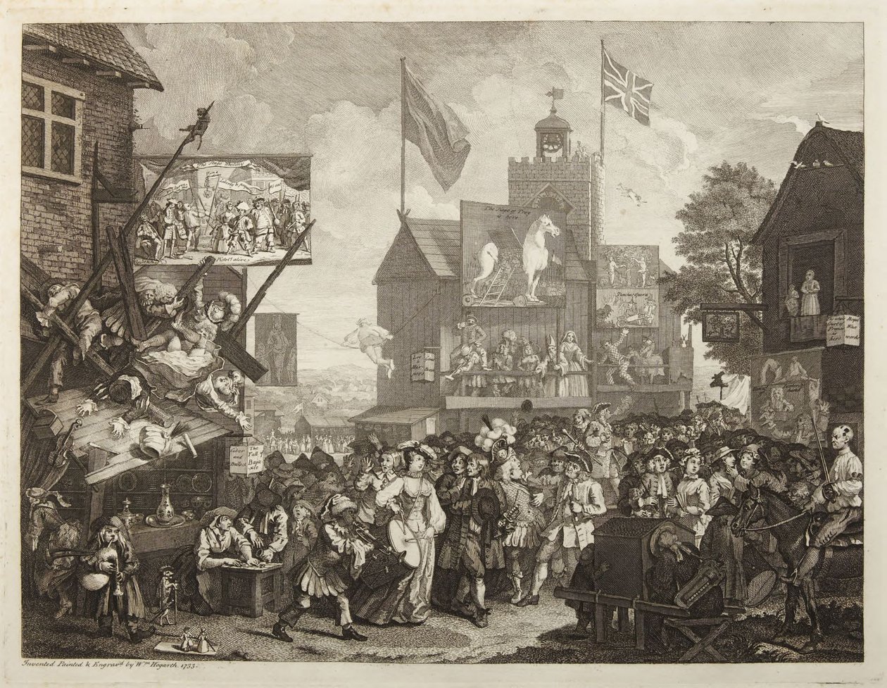 Southwarský jarmark od William Hogarth
