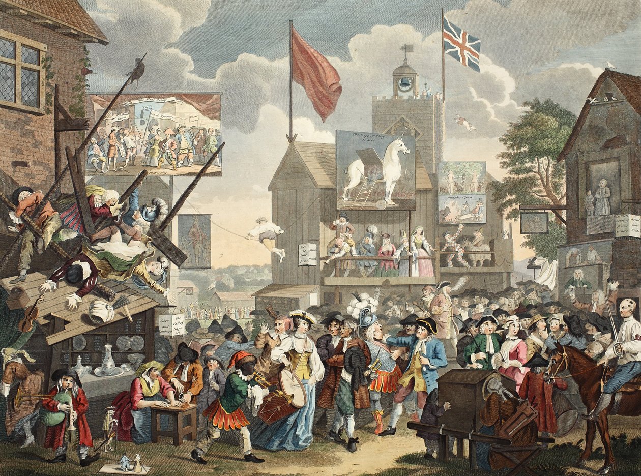 Southwark Fair, 1733, ilustrace z 