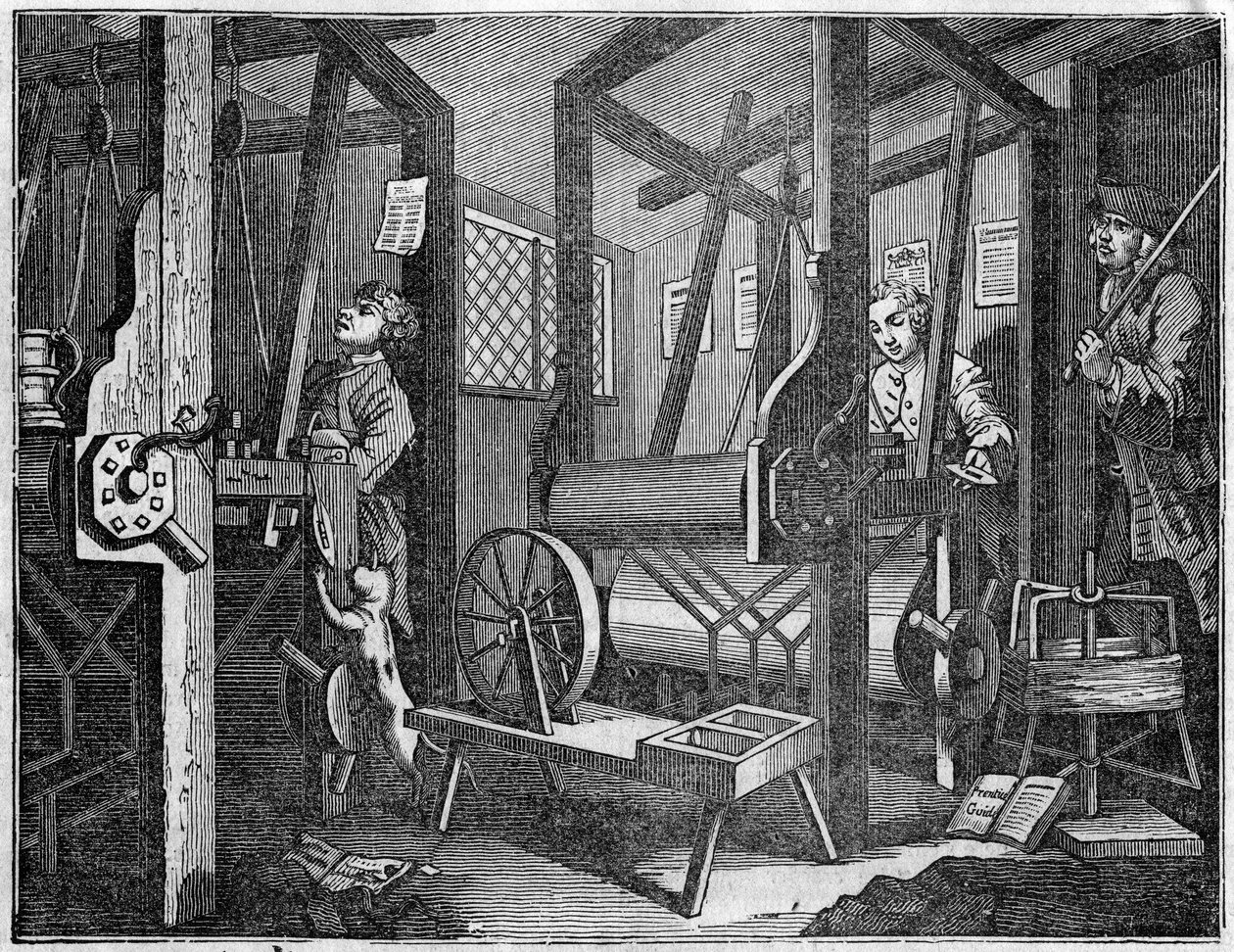 TEXTILNÍ MLÝN od William Hogarth