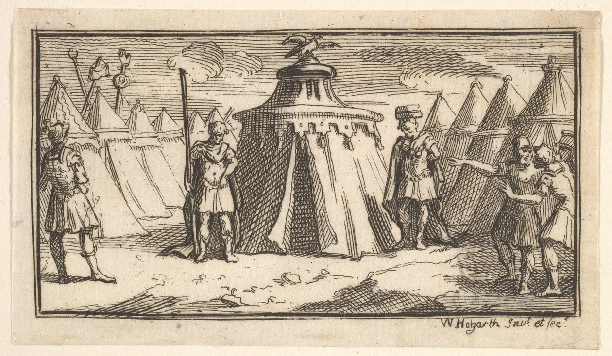 Taking Away the Military Belt or Girdle John Beaver, Roman Military Punishments, 17..., po 1725. od William Hogarth