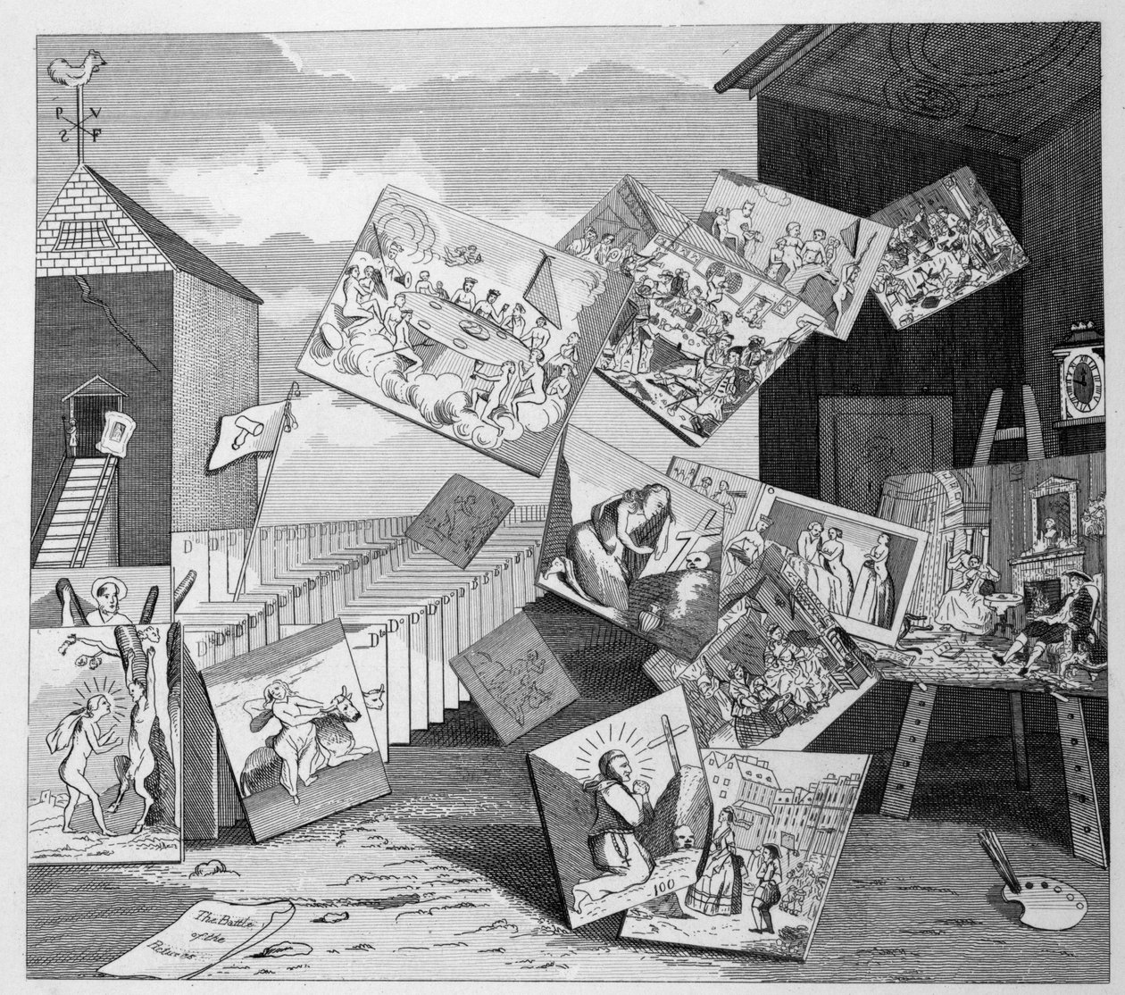 Bitva obrázků od William Hogarth