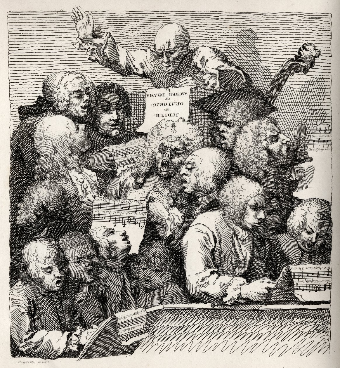 Sbor, z „Díla Williama Hogartha“, vydaný v roce 1833 od William Hogarth