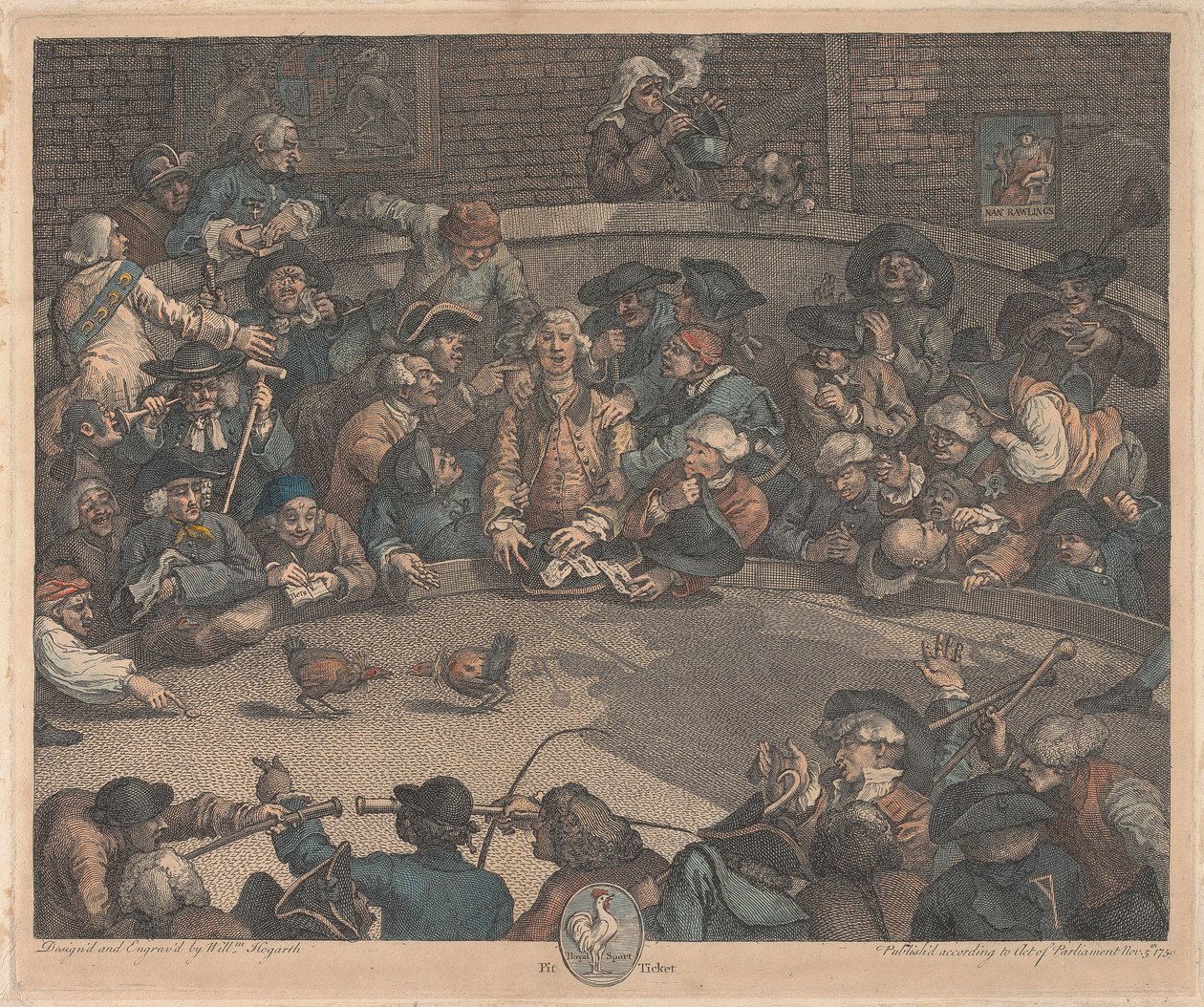 Royal Sport, Pit Ticket od William Hogarth