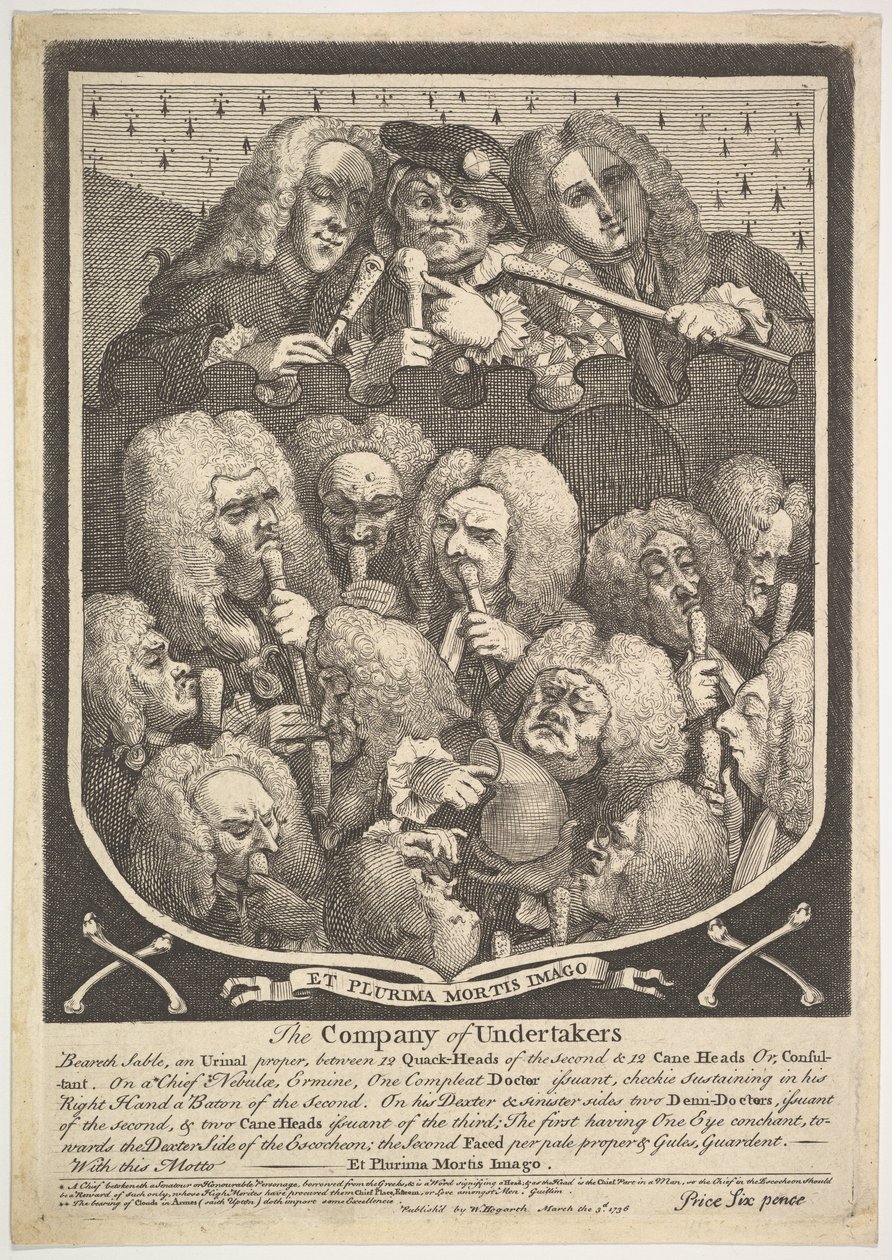 The Company of Undertakers, 3. března 1736. od William Hogarth