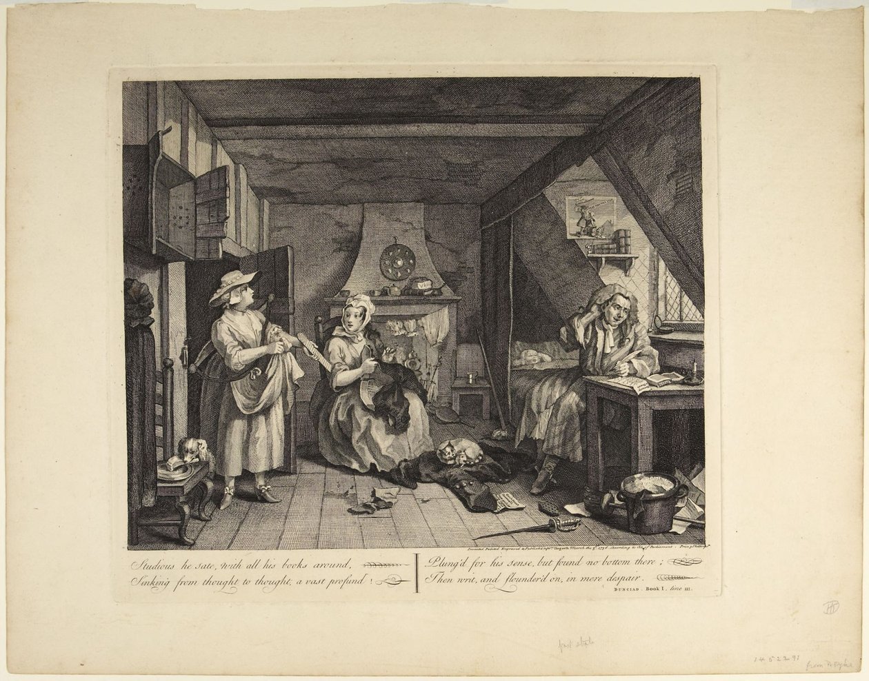 Strádající básník od William Hogarth