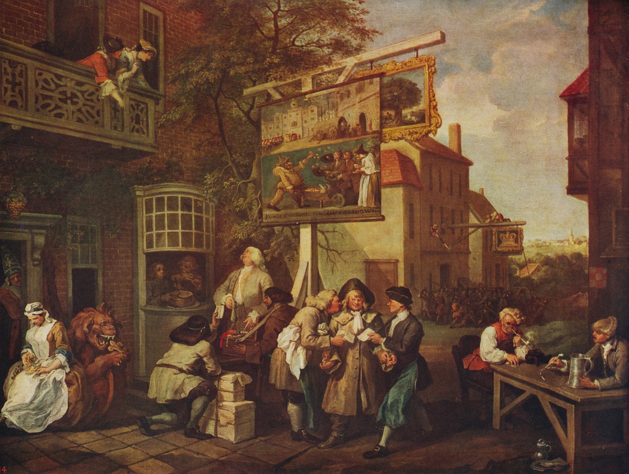 The Election: Canvassing for Votes, 1754-1755, c1915 od William Hogarth