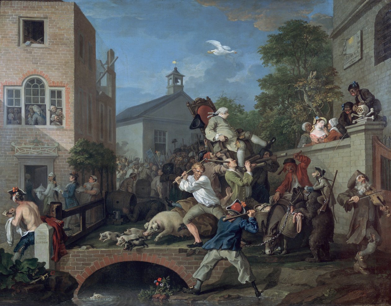 Volby IV Předsednictví poslance, 1754-55 od William Hogarth