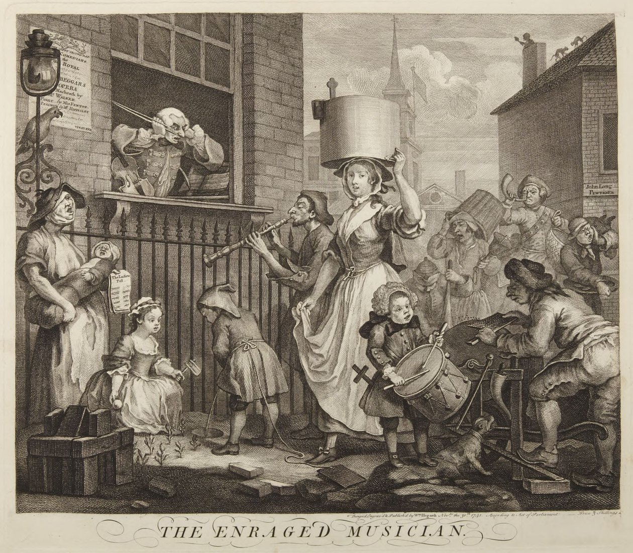 Rozzuřený hudebník od William Hogarth