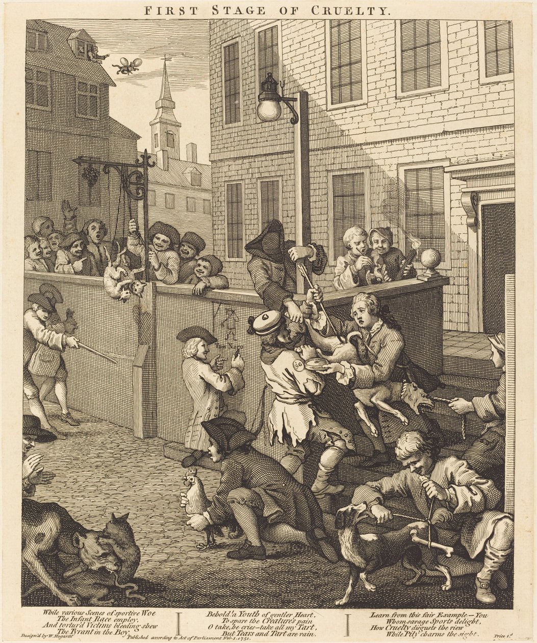 První fáze krutosti od William Hogarth